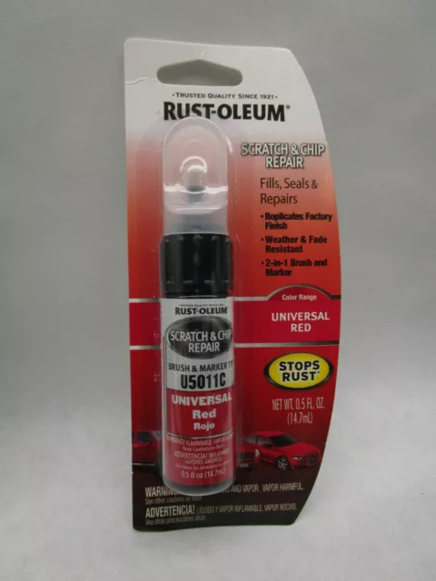 Rust-Oleum Automotive 0.5 oz. Universal Metallic Black Scratch & Chip Repair Marker (6-Pack), Black Metallic