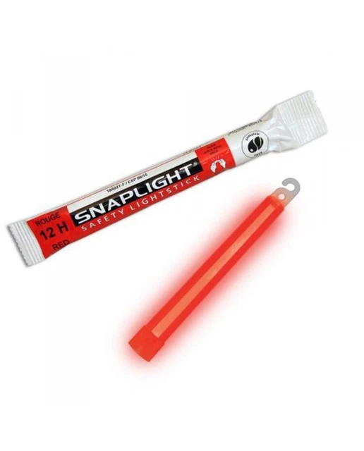 Baton lumineux Cyalume - rouge - Boite de 100