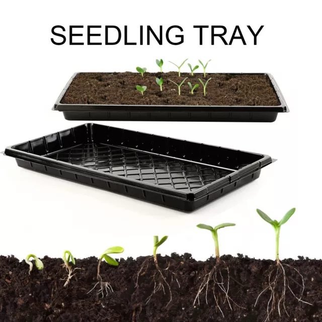Strong Seed Starting Plant Growing Trays (Without Holes) - Durable, Reusable