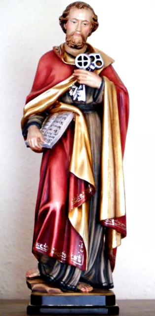 Hl. Petrus Apostel Holzfigur, Heiligenfigur, St. Peter woodcarving NEU