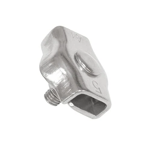 amig - Lot de 2 serre-câbles plats simples en acier inoxydable Mod.30105 pour at