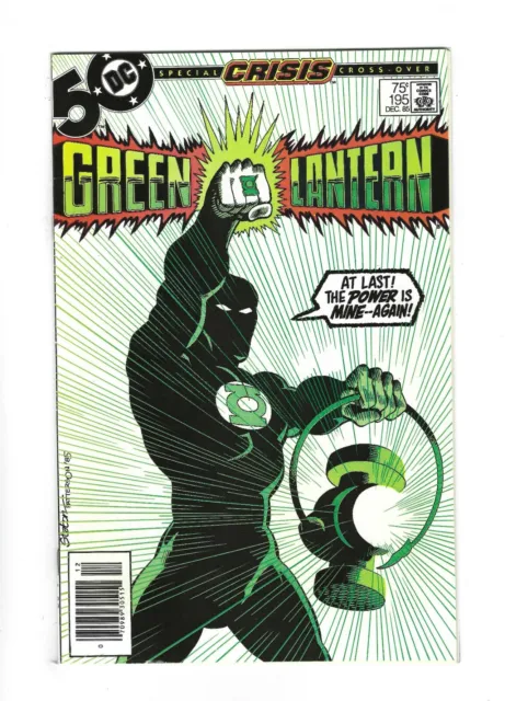 Green Lantern #195 Guy Gardner Becomes Green Lantern, newsstand 9.2 NM-, 1985 DC