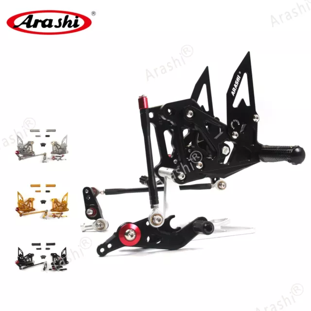 Rearsets Footrests Foot Pegs Pedals For MV AGUSTA Brutale 675 / 800 2012 - 2016 3