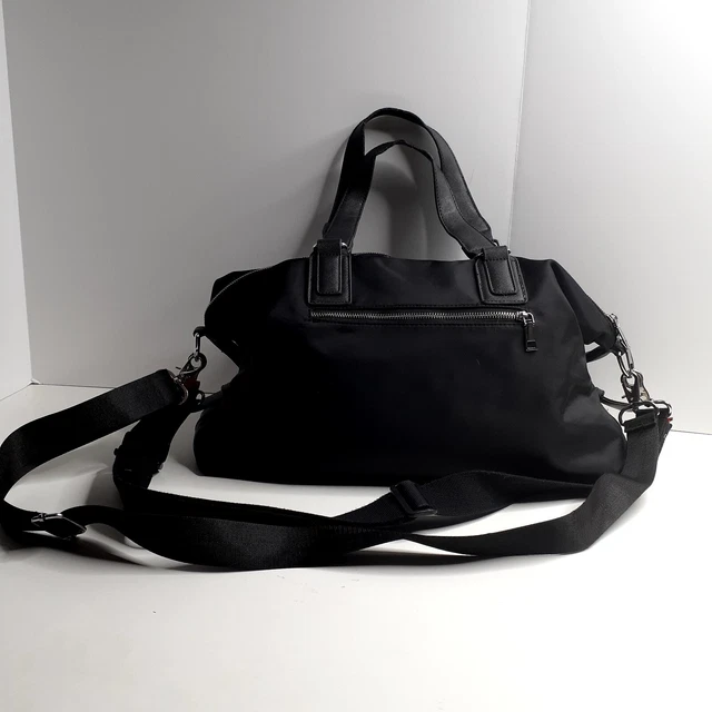 Storksak Nylon Canvas Diaper Bag Purse Changing Black Cross Body Clean 16x10 N8