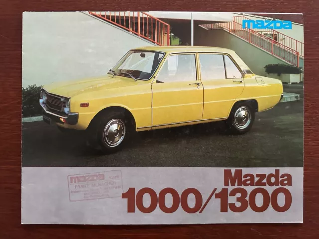 Prospekt / brochure Mazda 1000 / 1300 MY 1976