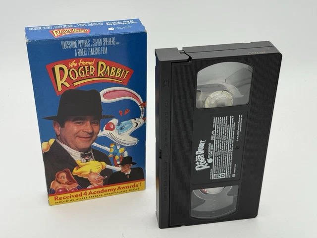 VINTAGE WHO FRAMED ROGER RABBIT VHS - Spielberg HOSKINS Christopher ...