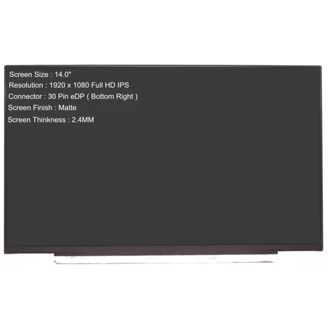 Lenovo FRU 01YN156 14" Ersatz IPS Bildschirm LCD FHD Display 30 Pin 1920 x 1080 3