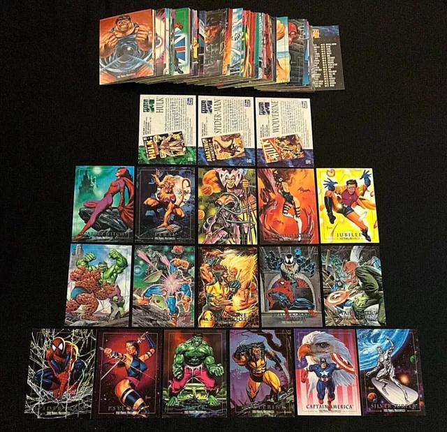 1992 Marvel Masterpieces Promos / Battle Spectra / Lost Cards Singles You Choose