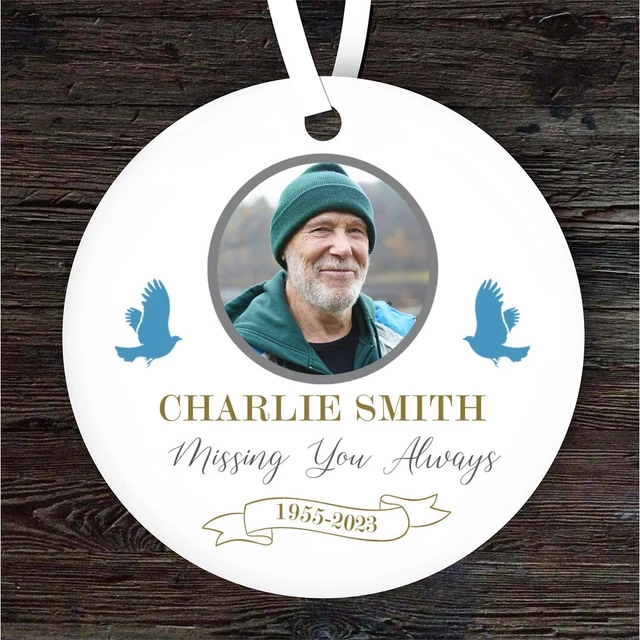 In Loving Memory I Miss You Always Dad Laminated Grave Card - View #4
