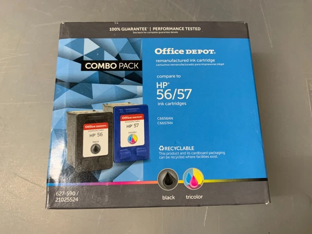 Office Depot HP 56/57 Remanufactured Black And 3-Color Ink Cartridge Combo Pack