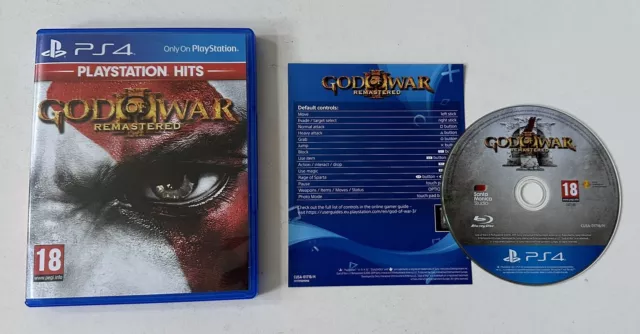 God of War III 3 Remastered Sony PlayStation 4 PS4 Complete PAL