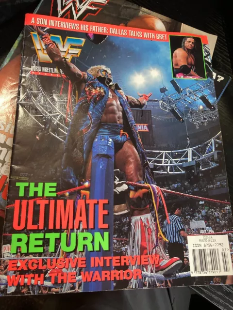 WWF WWE Magazine JULY 1996 - Ultimate Warrior + Poster