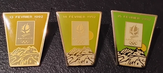 PIN'S JEUX OLYMPIQUES ALBERTVILLE 92 - CLOTURE 23 FEVRIER 1992 Metal