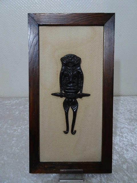 Decoración Medidas Plástico Figura Máscara Enmarcado - Sudamérica? - Folk Arte -
