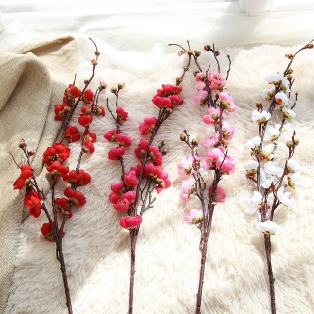 Utile fiore ufficio prugna artificiale floreale casa albero della seta matrimoni
