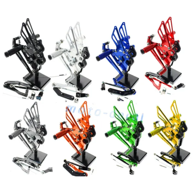 CNC Rearset Footrest For MT-09 FZ09 2013-2017 Foot Pegs Pedals Shifter Gear