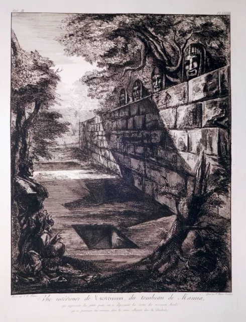 Radierung, Grabmal der Mamia in Pompeii, G.B. Piranesi/ F. Piranesi, 1804