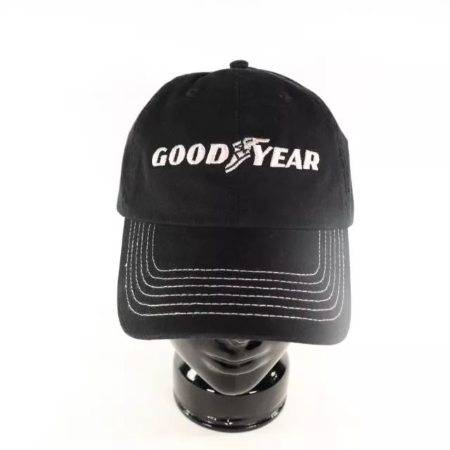 Good Year Tire Hat Cap Adjustable Strapback By K-Products NEW Black