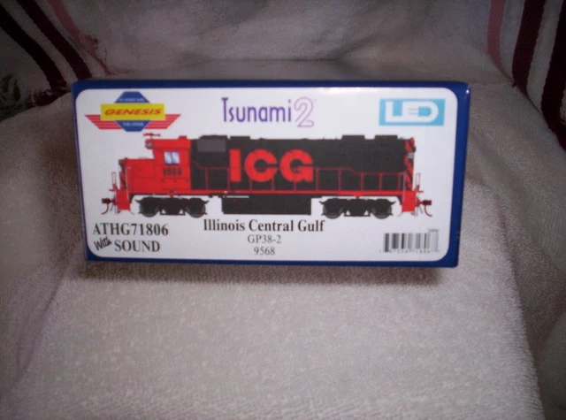 Illinois Central Gulf ICG Athearn Genesis HO GP38-2 Tsunami2 ATHG71806