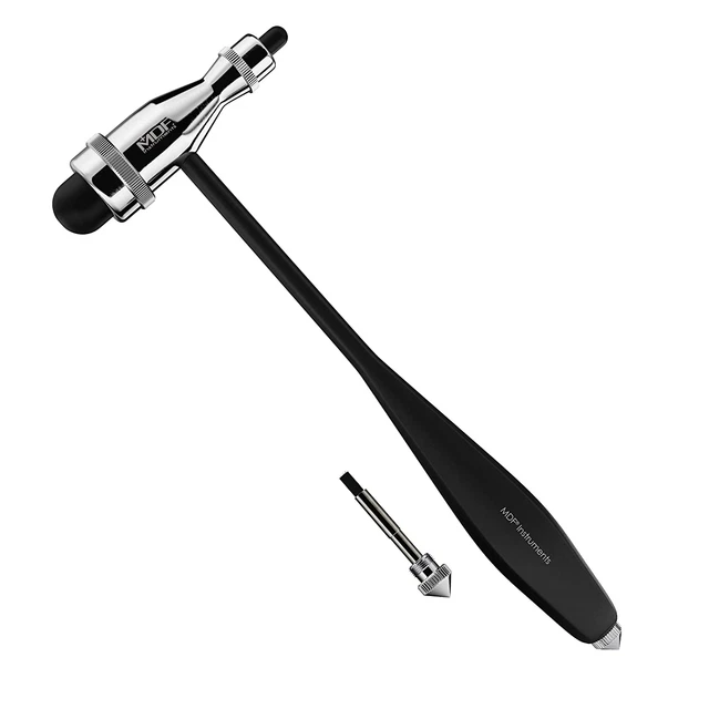MDF® Tromner Neurological Reflex Hammer with Built-In Brush for Cutaneous and Su