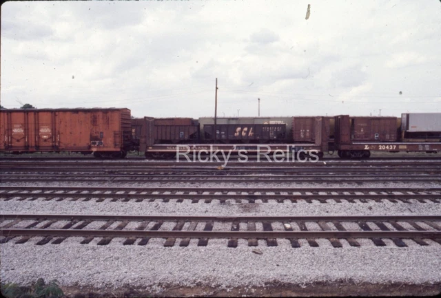 Original Slide SAL #44556 Bulkhead Flat Seaboard Air Line Atlanta GA 1983