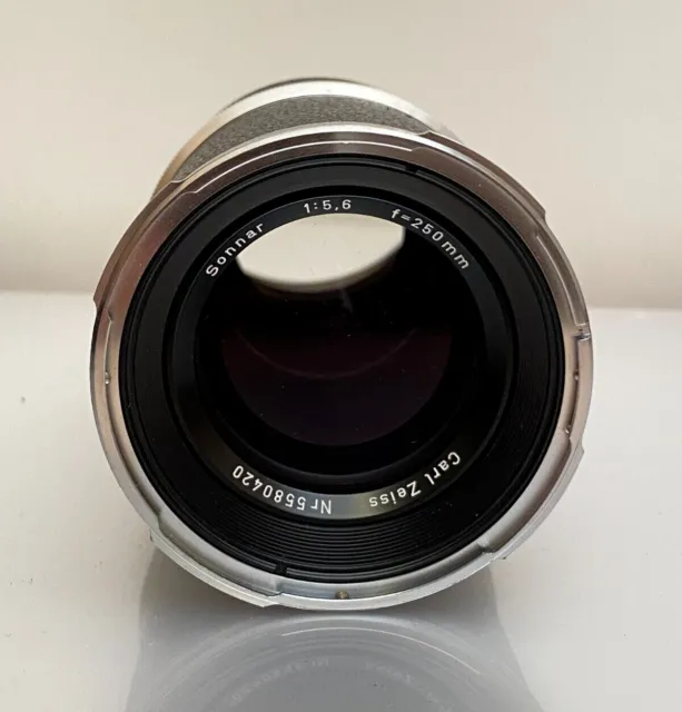 Rollei Carl Zeiss 250mm f/5.6 Sonnar Lens Rolleiflex SL66 SL66E EXC