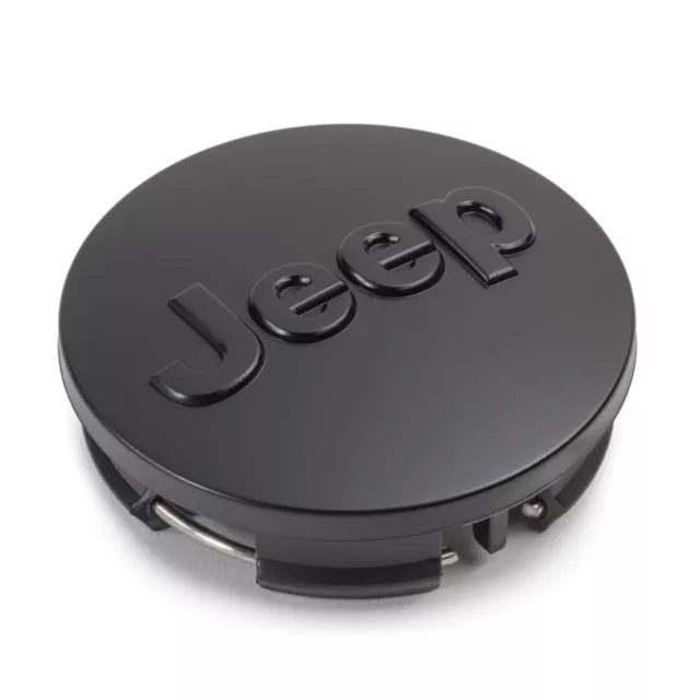 Genuine OEM Mopar Jet Black Wheel Center Cap for Jeep Cherokee Compas Gladiator