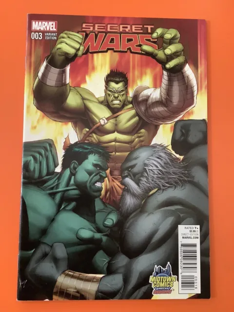 Secret Wars #3 Midtown Comics Dale Keown Exclusive Planet Hulk Variant (2015)