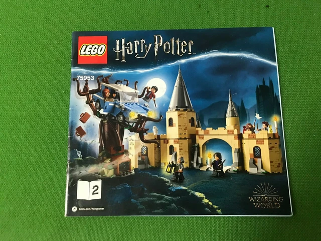 LEGO Harry Potter.  75953 instruction booklet 2 only. Hogwarts Womping Willow.