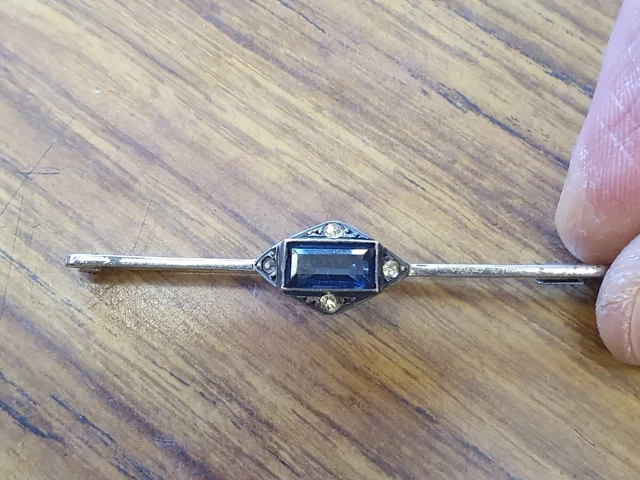 Ancienne broche 1925 en argent massif