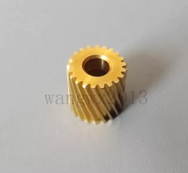 5PCS 21 teeth 0.5 mold 4.98mm Hole Motor Gear Copper Left Rotary Helical Gear