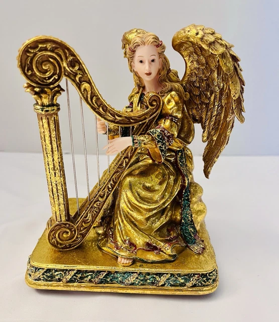 サンフランシスコミュージックボックス 天使と少女 オルゴール マイケル・アダムス San Francisco Music Box Michael Adams Gold Glitter Angels We Have