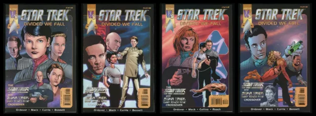 Star Trek Divided We Fall Comic Set 1-2-3-4 Lot Next Generation Deep Space Nine