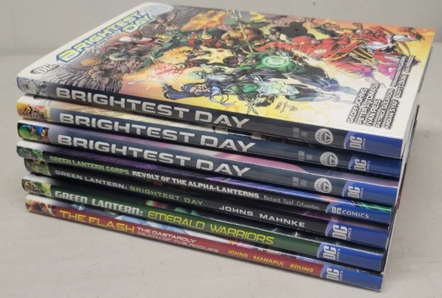 Brightest Day: Vol 1 2 3 Green Lantern Corps The Flash - 7 Hardcover Lot DC