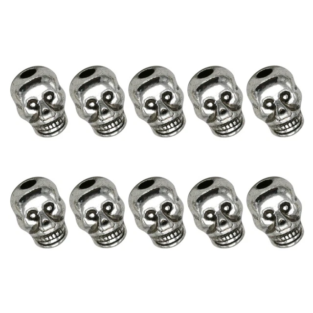 alloy pendant charm 100 stücke Schädel Perle Legierung Anhänger Charms DIY Schmu