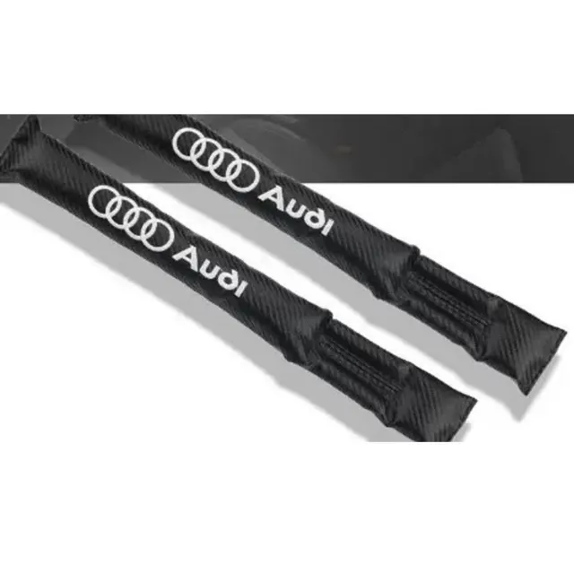 2x Zubehör Emblem Schwarz Leder Autositz Lückenfüller Spacer Für Audi S Line