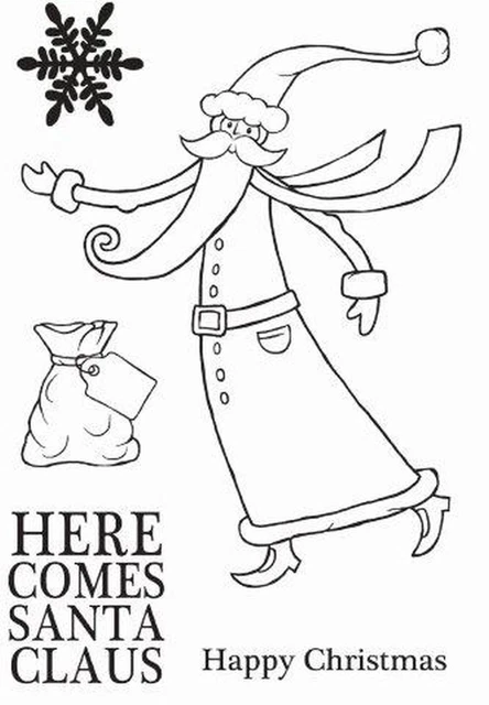Woodware Clear Singles stamp - long tall santa   jgs541 -  20