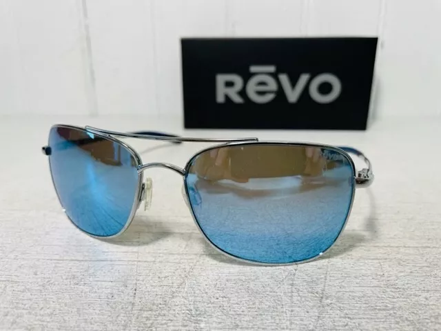 REVO RE1034 03 BL TERRITORY Chrome Frame w/Blue Water POLARIZED Lenses Suns $219