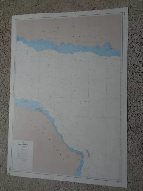 CARTE MARINE / Golfe d'Oman (partie est)  SHOM 1976