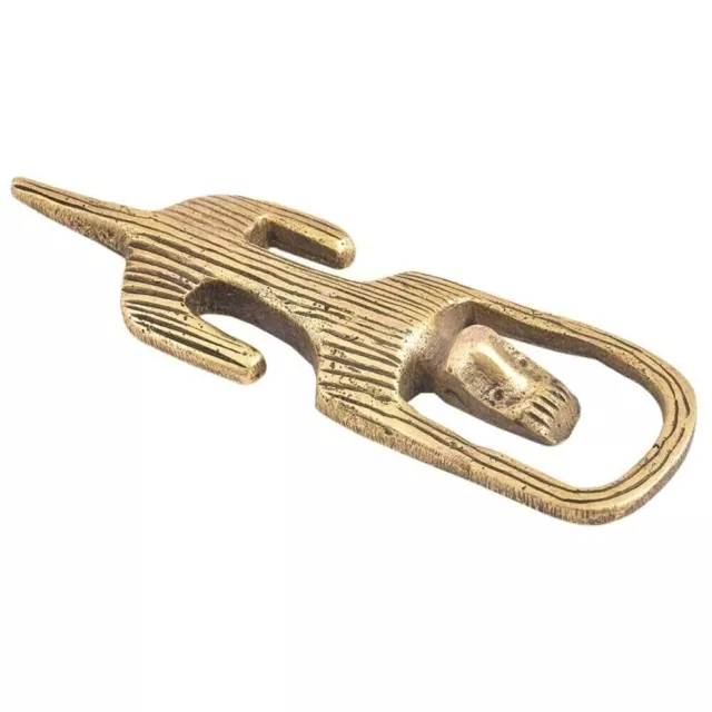 Handmade Brass Contemporary Bottle Opener Beer Soda Wine Cork Cap Antique Finish