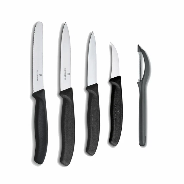 VICTORINOX Küchenset 5tlg. Gemüsemesser Tomatenmesser Kneipchen N Schäler - SW