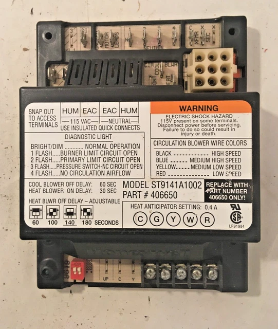 HONEYWELL FURNACE CONTROL Board ST9141A1002 70.00 PicClick