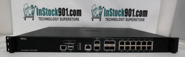 Dell SonicWall NSA 3600 Firewall Security Appliance 1RK26-0A2