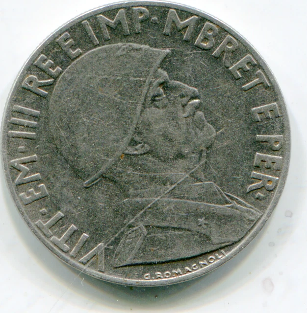 Albania .20 Lek 1939 XVIII KM-29 weakly magnetic   lotmay3581