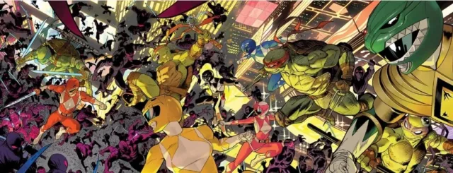 Mmpr Teenage Mutant Ninja Turtles II #1 (Of 5) Cover E Double Gatefold Variant M