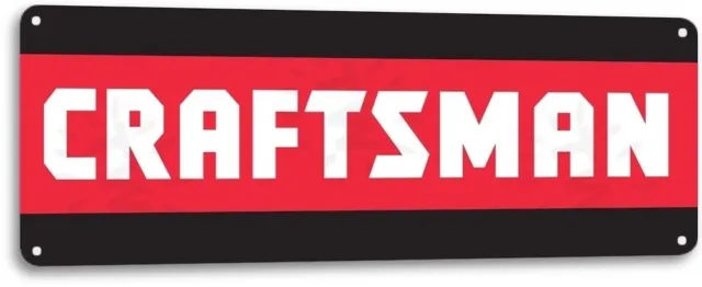 Craftsman Power Tools Mechanic Logo Garage Auto Shop Wall Decor Metal Tin Sign