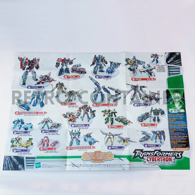TRANSFORMERS CYBERTRON Instructions Booklet Poster Catalog Checklist