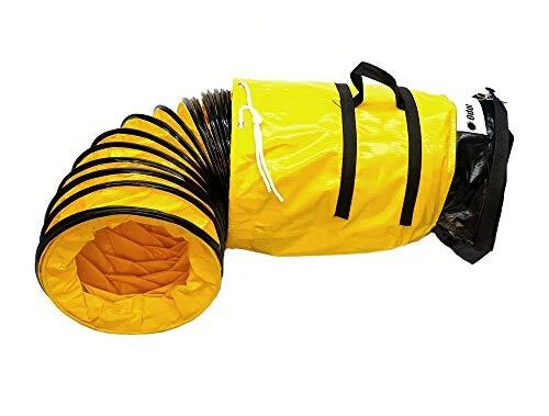 Flexible Duct in Various Sizes and Lengths with Connecting Belt, 8-in by 25-ft
