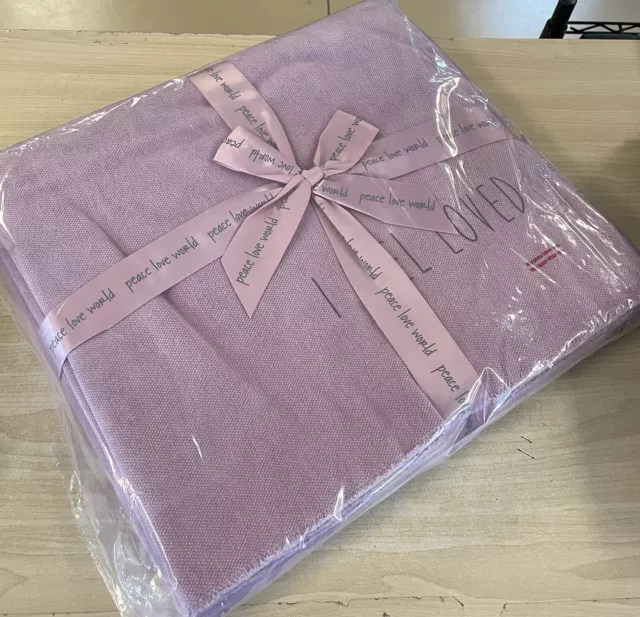 PAPIER CHAUD Stonewashed Cotton Throw Blanket Full Queen 90 X 90 Gray Cream 80.00 PicClick