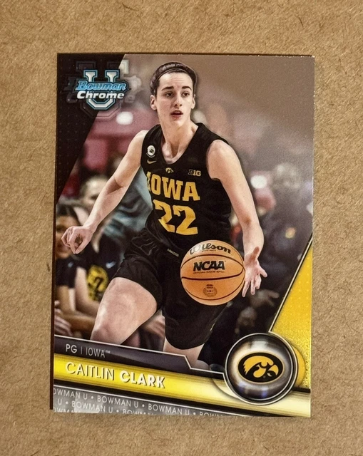 CAITLIN CLARK 2023-24 Bowman U Chrome Basketball Base RC #34 Iowa